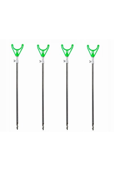 Hokkaido 4x Suport telescopic cu șurub din oțel inoxidabil 80/150 cm
