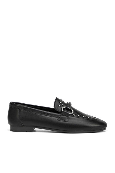 Tergan Siyah Hakiki Deri Kadın Loafer - K26I1AY68692-A23