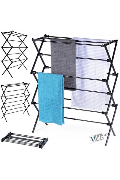 Vilde Uscător de rufe vertical, extensibil, telescopic, reglabil, 94 cm