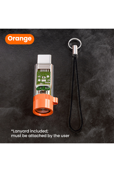 Choice4 Orange 1PCS Portable Mini Type C Mobile Phone Cigarette Lighter Adapt...