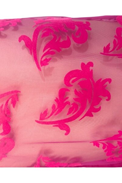 FASHION MIR Dantela cu frunze catifea_ciclame_material textil_lungime 2 metri...