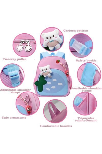 AMXGPT Cute Cartoon Toddler Backpack, Lightweight Book Bag, School Backpack w...