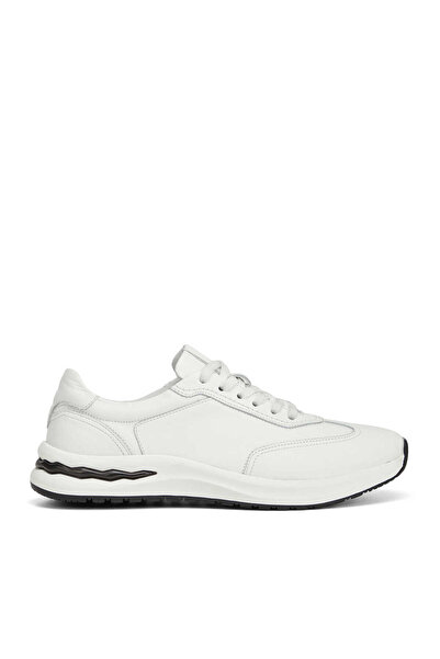 Tergan Beyaz Hakiki Deri Erkek Sneaker - E26I1AY57741-A26