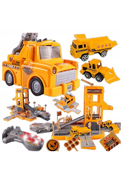 Stator Camion Interactiv de Parcare 2 în 1 Transformabil, Mașină de Construcții