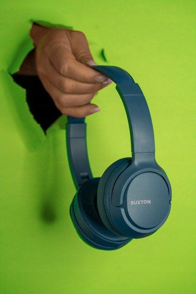 NO BRAND Căști wireless over-ear Buxton 7300 Bt 5.0 Albastru, autonomie 26 ore