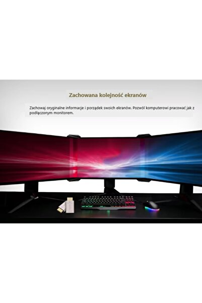NO BRAND Emulator de monitor HDMI cu mufă HDMI - Auriu