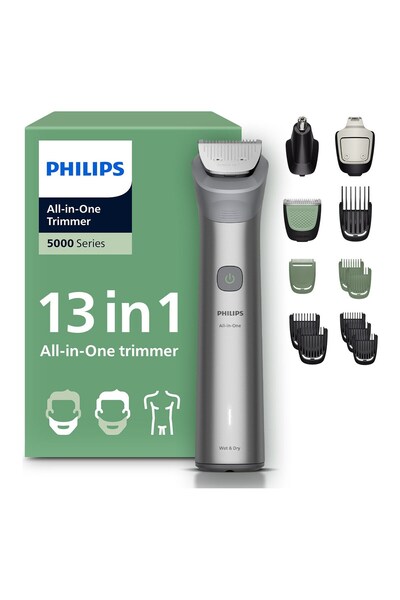 Philips 5000 Serisi 13in1,Erkek Bakım Seti,Yüz/Saç/Vücut Tıraş Makinesi,Islak...