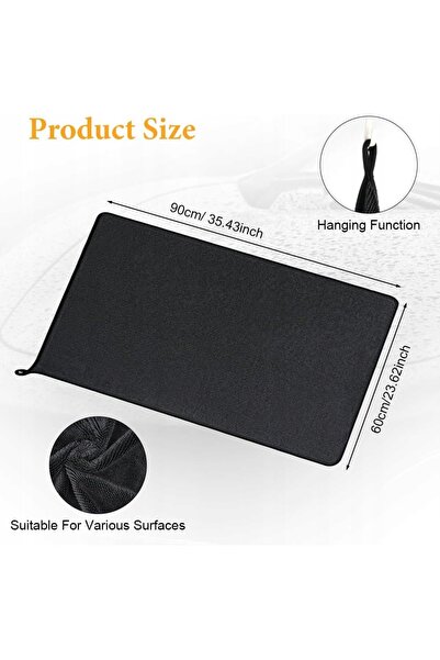 NO BRAND Lavetă din microfibră XXL 90x60cm 600GSM pentru mașină