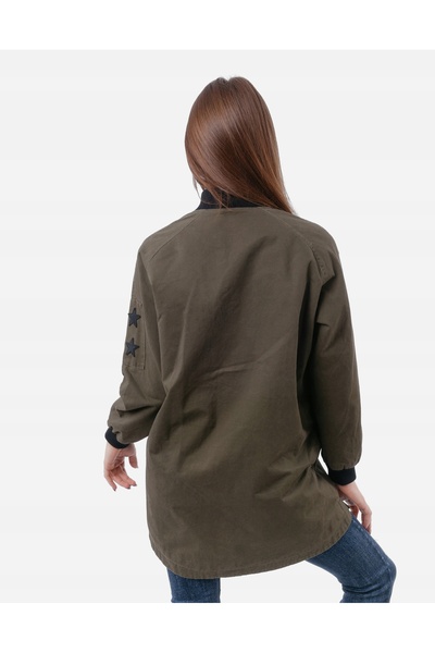 NO BRAND Jachetă bomber de bumbac subțire de tranziție pentru femei 1724-02 R L