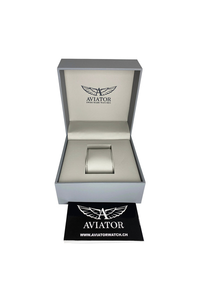 NO BRAND Ceas de damă Aviator V.1.33.2.253.4Wm Alb