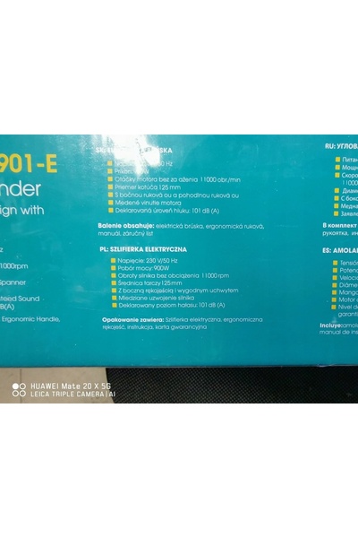 NO BRAND Polizor unghiular Fieldmann conectat la rețea 900 W 230 V
