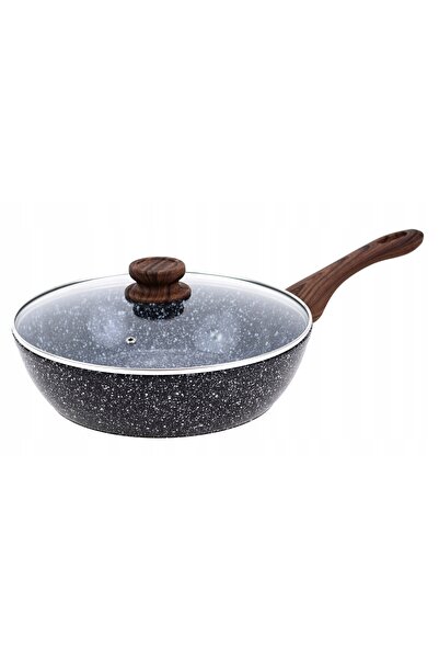 NO BRAND Tigaie cu capac, Aluminiu, Gri Marmură Ø28cm Kinghoff