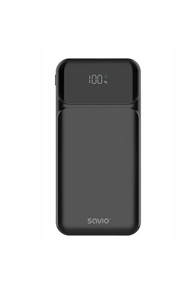 NO BRAND Powerbank 10000mAh Afișaj Încărcare rapidă 2 porturi Negru Sigur