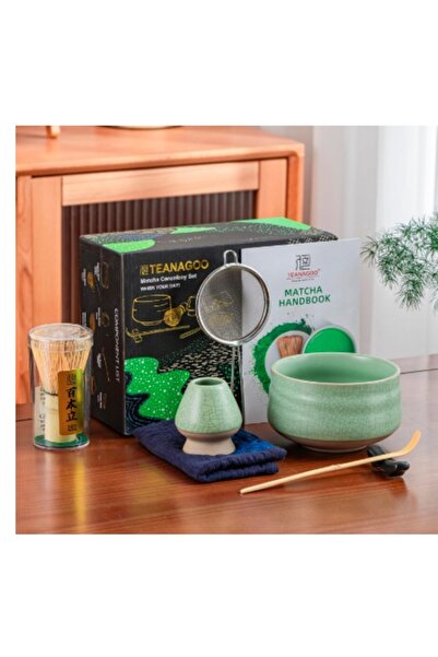 NO BRAND Set ceremonial de Matcha, 7 piese, bol 510 ml, accesorii japoneze