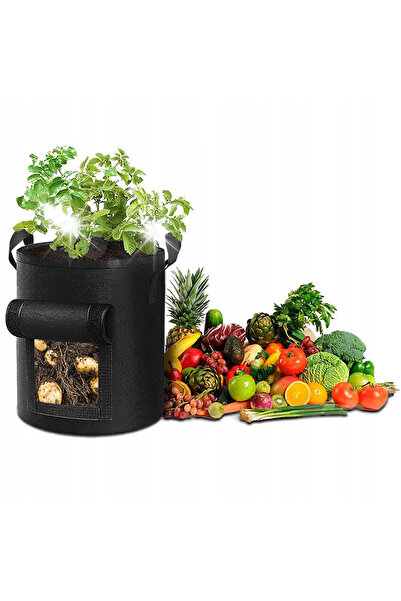 NO BRAND 5x saci de plantare din pâslă ecologică pentru cultivarea cartofilor...