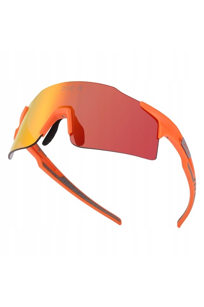 NO BRAND Ochelari sport de ciclism Pica orru portocalii cu toc rigid
