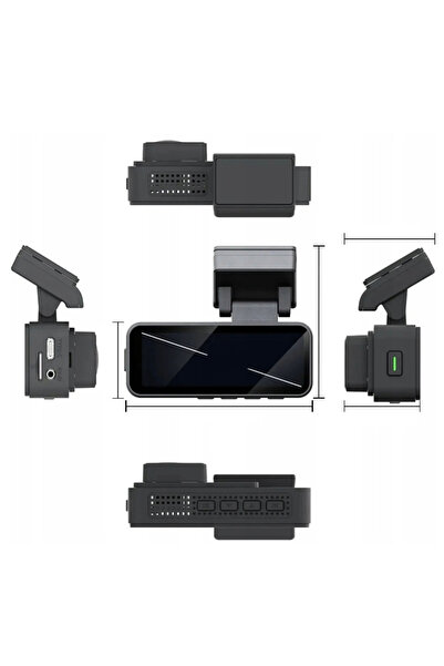 NO BRAND Cameră auto DVR 4K cu GPS, Wi-Fi, senzor G, viziune nocturnă, înregi...