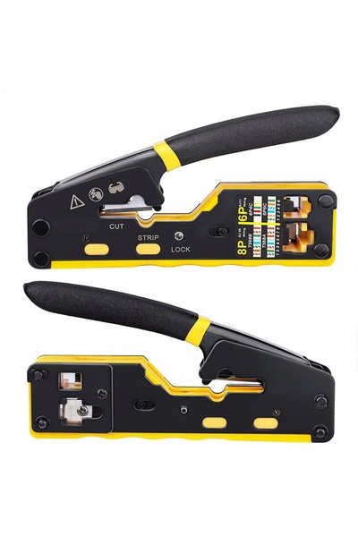 NO BRAND Trusă de instrumente de rețea pentru conectori RJ45, tester, clește ...