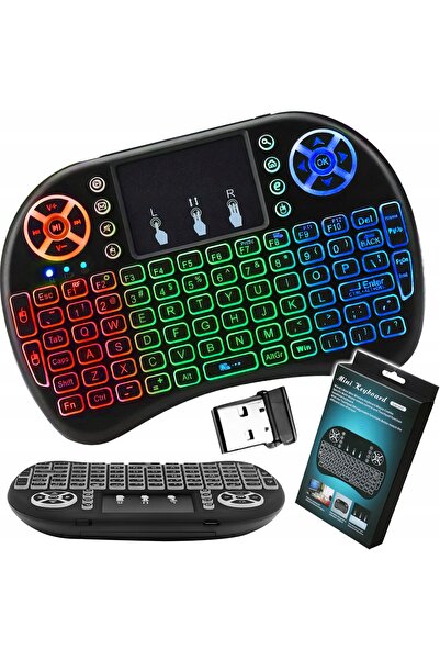 Renew Force Tastatură wireless cu touchpad și iluminare de fundal RGB