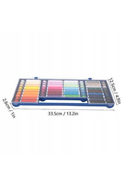 NO BRAND SET de cusut NICI, 32 de culori, în CUTIE, bobine cu RULOU MARE, 64 ...
