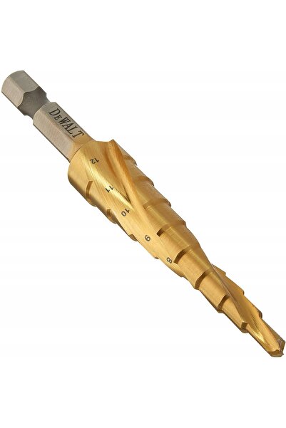 Dewalt Burghiu în trepte HSS de 6-12mm, Burghiu conic, Burghiu pentru brad de...