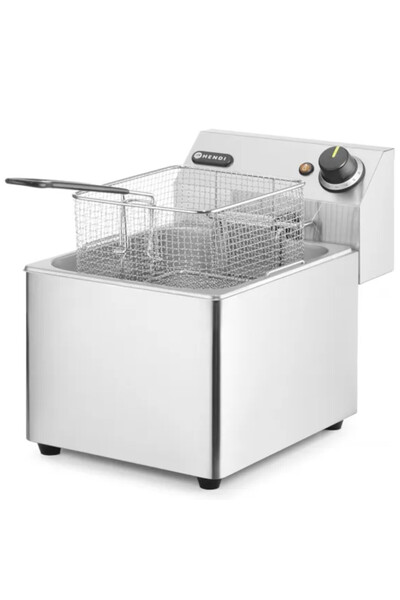NO BRAND Friteuză Hendi Kitchen Line cu o singură cuvă, 8 L, 3500 W