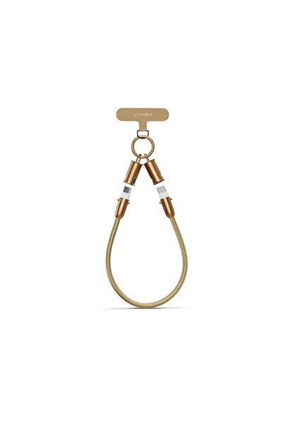 HYPHEN Lanyard Type C To Type C Cable 100W Desert Titanium 30cm