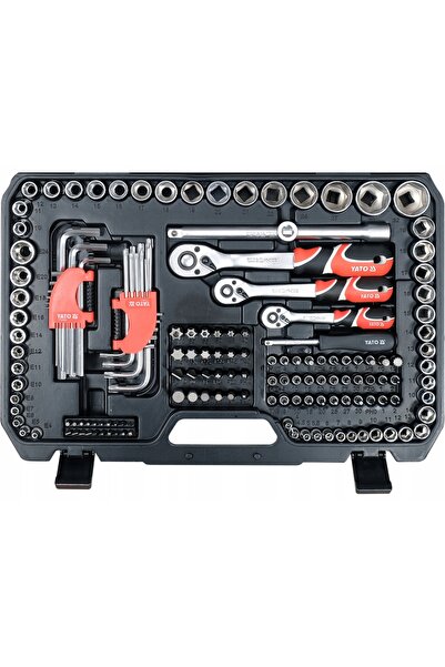yato SET DE SCULE 1/4" 3/8" 1/2" KPL 198 BUC.