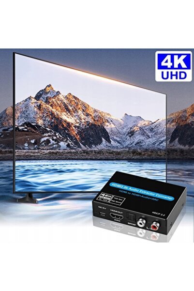 NO BRAND Extractor audio HDMI 4K HDR HDCP2.2 Toslink ARC