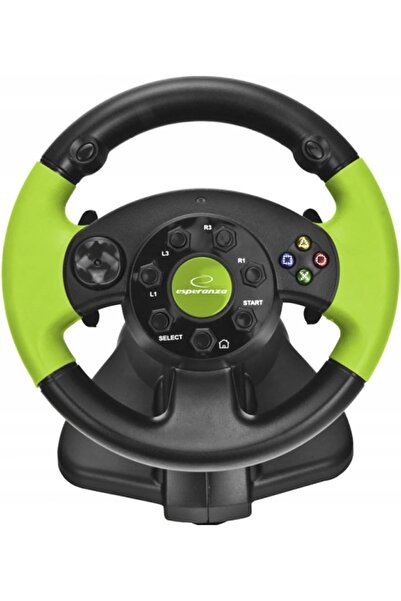 NO BRAND Volan cu vibrații Xbox 360 PC PS3 Pedale cu vibrații USB Multi-inter...
