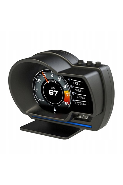 NO BRAND Afișaj head-up auto, contor inteligent OBD2 + GPS, vitezometru, inst...