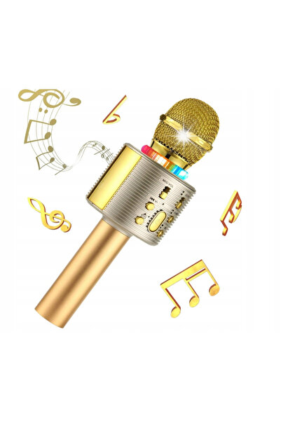 NO BRAND Microfon karaoke Bluetooth Allcele v6 cu funcție de înregistrare, au...