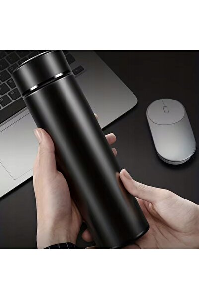 NO BRAND Cană termică cu afișaj LED 500ml, termos din oțel pentru cafea și ceai