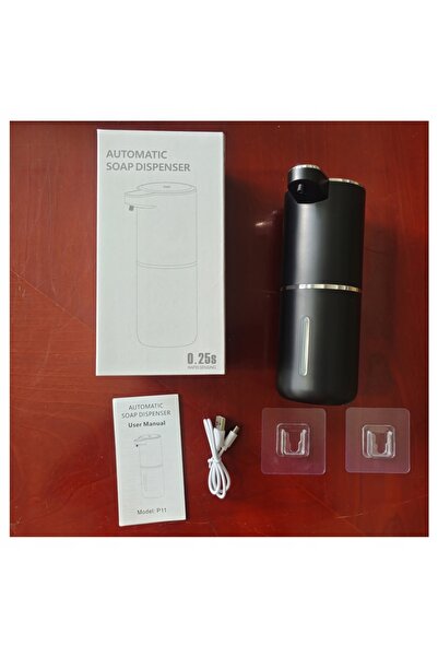 NO BRAND Dozator automat de săpun fără atingere, 380ml, mare, USB-C, IR, Gel,...