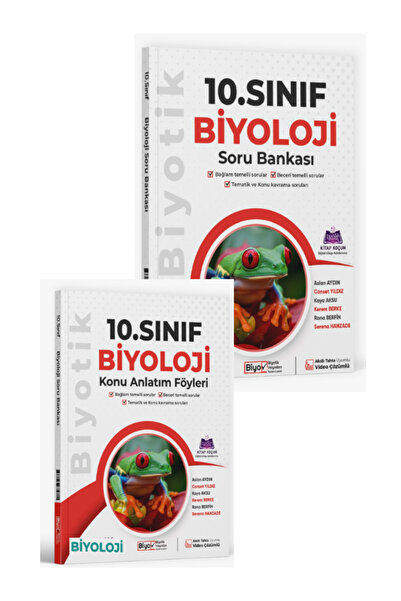 Biyotik Yayınları Biyotik 10. Sınıf Biyoloji Konu Anlatımı ve Soru Bankası (M...