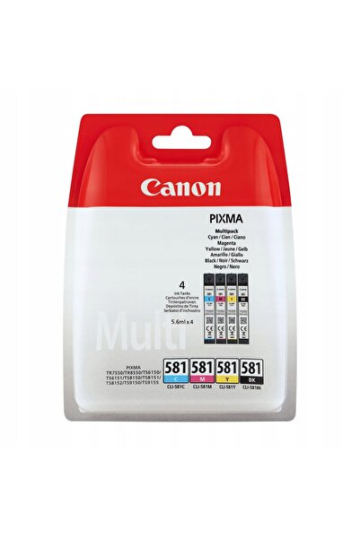 NO BRAND 4x CERNEALĂ NOUĂ CANON CLI581 PIXMA TS6350 TS6351 TS8351 TS705 TS9550