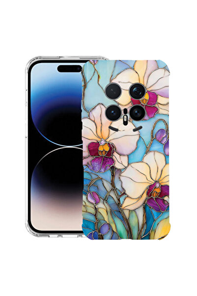 bestcase ®   Противоударен калъф Husa за Honor Magic 8 Pro, Флорален - Орхиде...