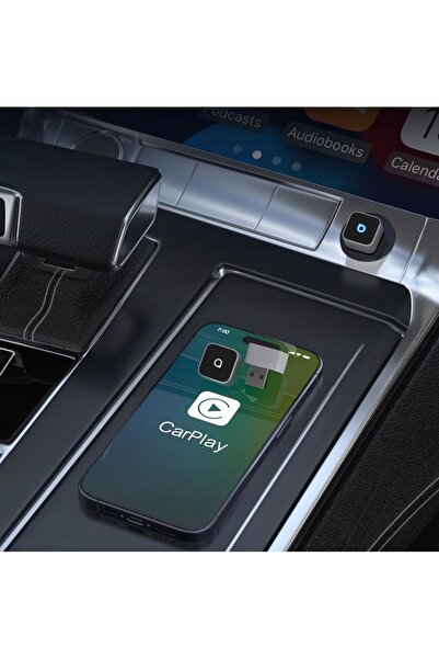 Ottocast Adaptor Wireless Mini Subțire Tip Cub pentru iPhone Android Auto USB