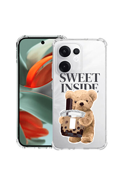 bestcase ®   Husă Antișoc pentru OPPO Reno15F / FS, cu Ursuleț Drăguț în Inte...