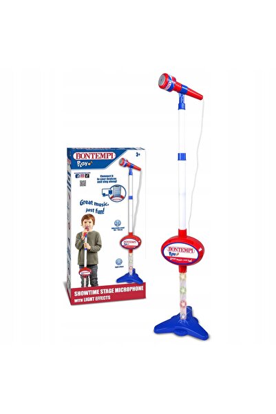 NO BRAND Bontempi |   Microfon de scenă Mp3Stage cu Mp3 și efecte luminoase