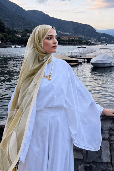 BONASERA EŞARP Women's French Silk Premium Casual Shawl Model