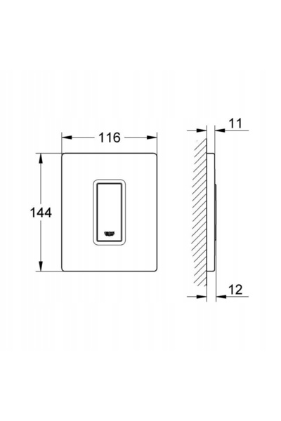 Grohe Buton de pornire pentru urinal Skate Cosmopolitan 38784000