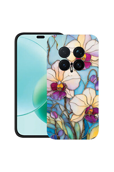 bestcase ®   Калъф Husa TPU Ултра тънък за Honor Magic8 Pro, Флорален - Орхид...