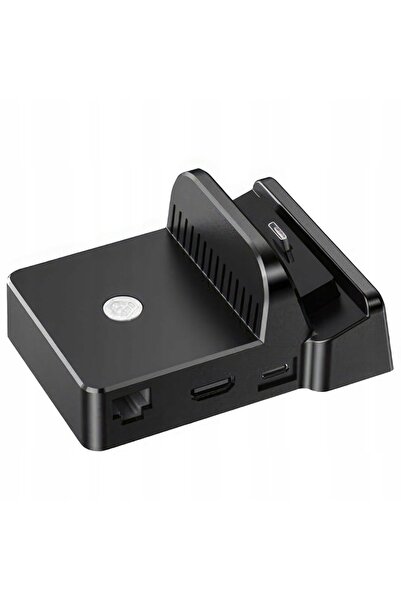 NO BRAND Stație de încărcare pentru Nintendo Switch cu LAN, USB-C și HDMI