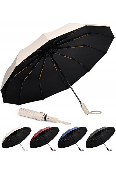 NO BRAND Umbrelă pliabilă automată rezistentă la vânt 120 cm