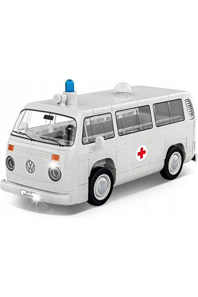 NO BRAND Model de camion de livrare retro din blocuri de construcție pentru c...