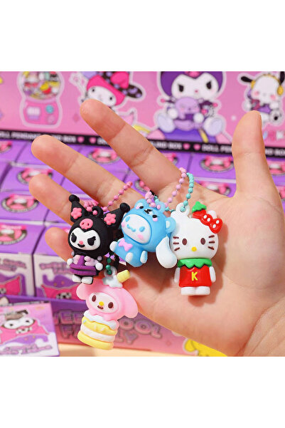 Choice random 12pcs Sanrio Blind Box Doll Pendant Keychain Cute Anime Figure ...