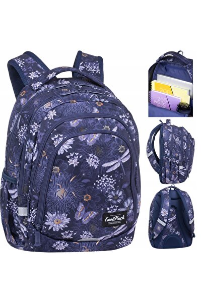 NO BRAND Coolpack Drafter 28 L Moray Purple Flowers Rucsac școlar pentru tineret