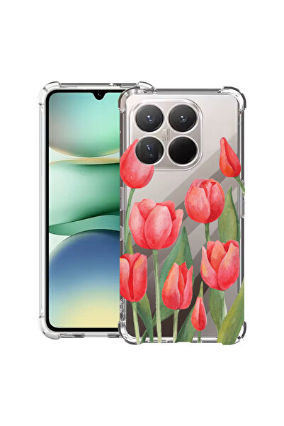 bestcase ®   Husă Antișoc pentru Motorola Edge 70 Fusion, Lalele Roșii, 31457...