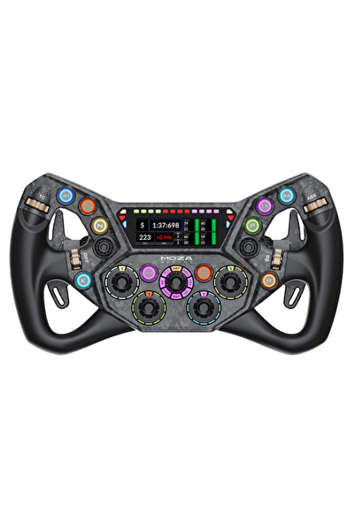 MOZA Racing KS Pro Steering Wheel, Premium 300mm Butterfly GT Rim with HD Dis...